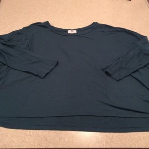 Old Navy 3/4 sleeve too Dark Deep Green